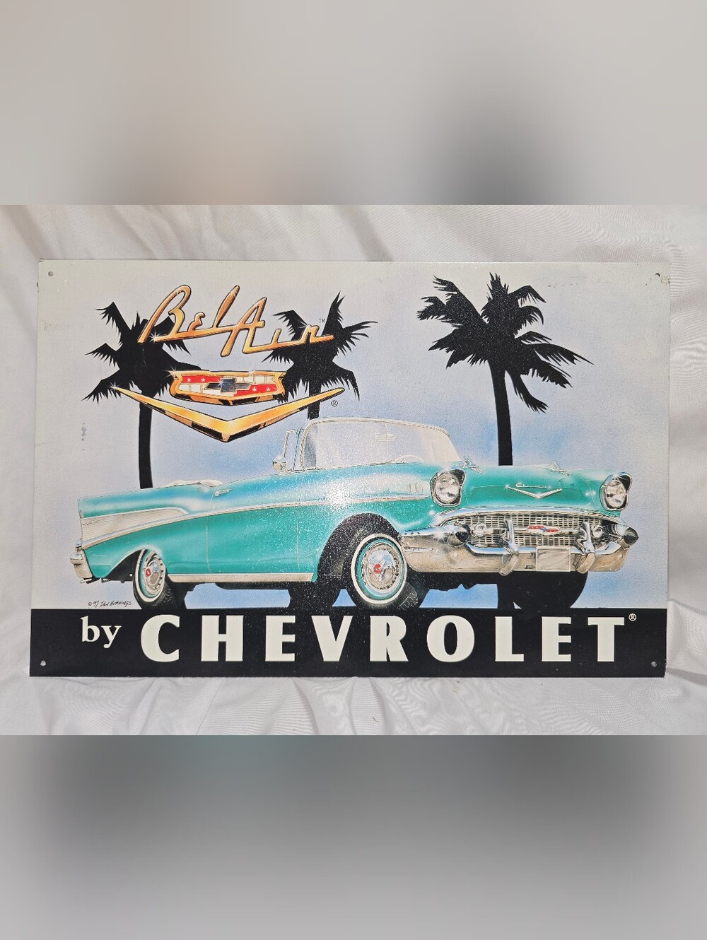 Aqua Classic Convertible Wall Art - Retro Home Decor